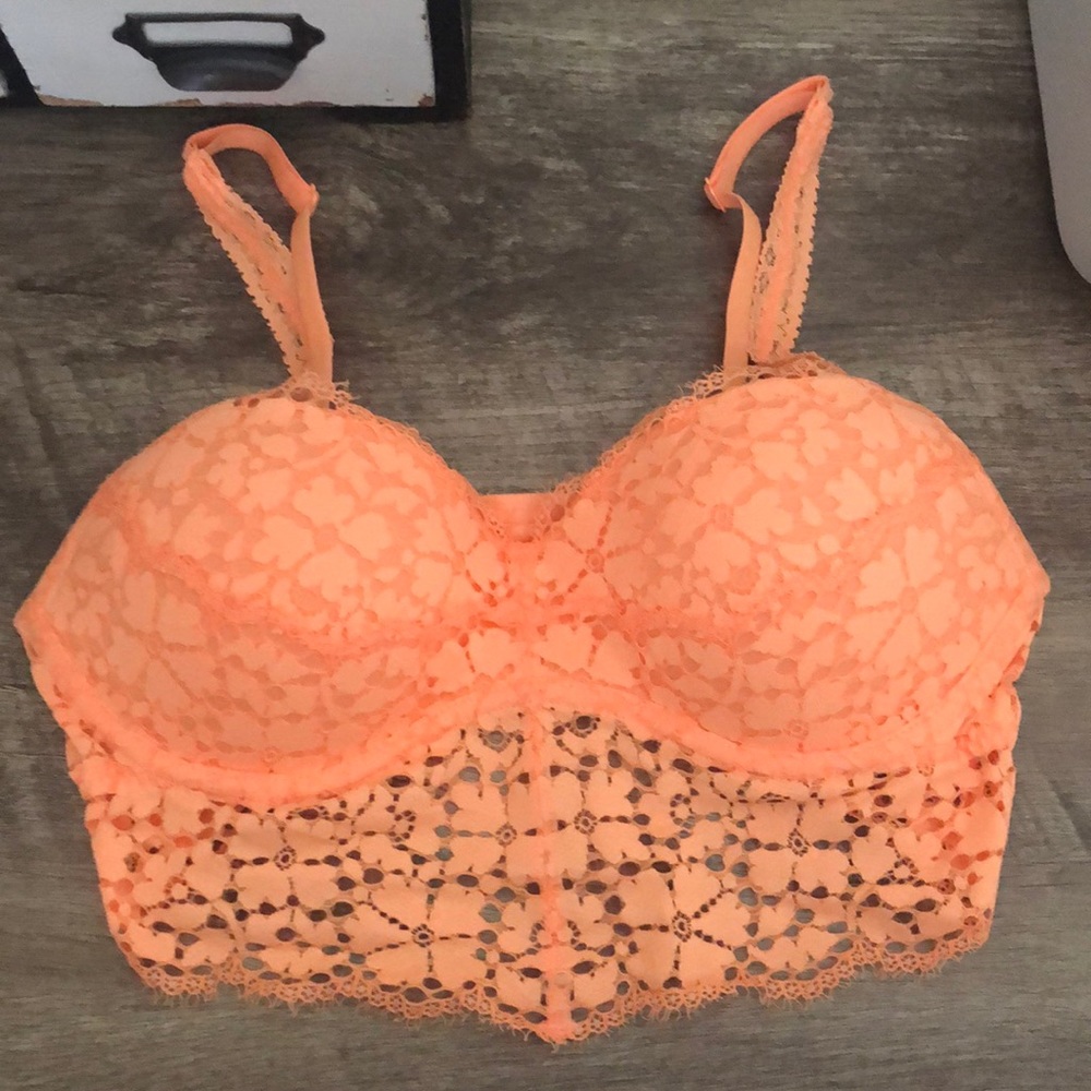 PINK Victoria’s Secret Orange Bralette small